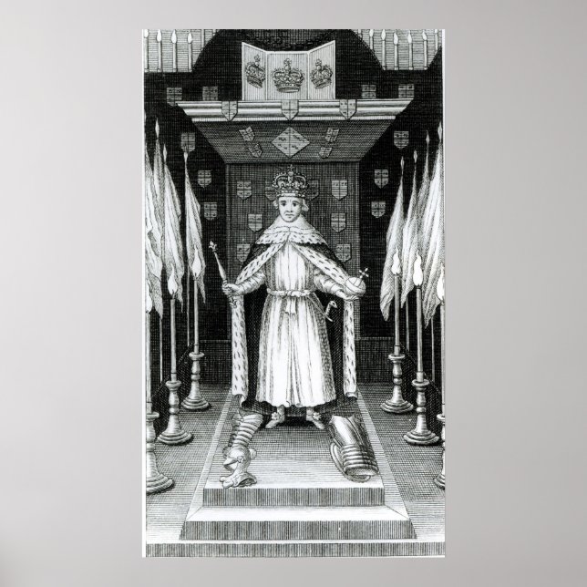 Oliver Cromwell  standing in state; Poster (Front)