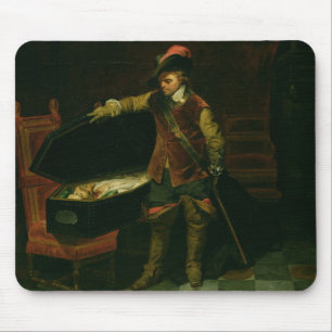 Oliver Cromwell with the Coffin of Charles I Mouse Mat