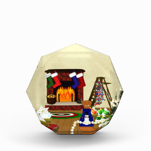 Oliver Decorates for Christmas Photo Block