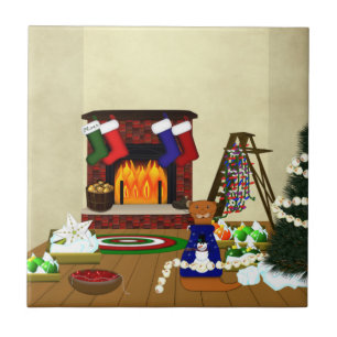 Oliver Decorates for Christmas Tile