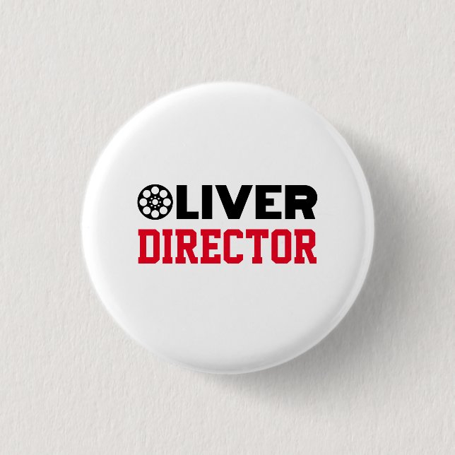 Oliver Director 3 Cm Round Badge (Front)