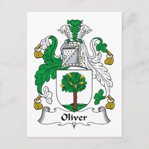Oliver Family Crest Postcard