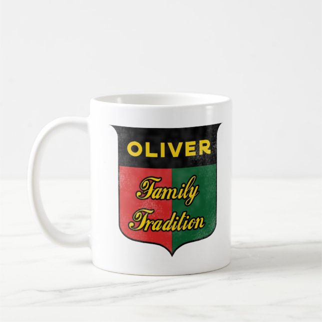 Oliver family tradition coffee mug (Left)