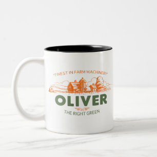 Oliver Farm Tractor Two-Tone Coffee Mug