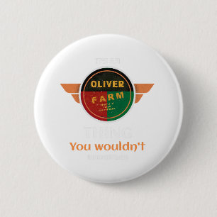 OLIVER farming 6 Cm Round Badge