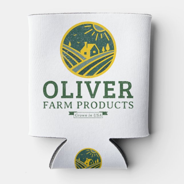 Oliver Farming Can Cooler (Front)