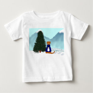 Oliver Finds His Christmas Tree Baby T-Shirt