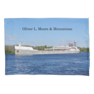 Oliver L. Moore & Menominee pillow case