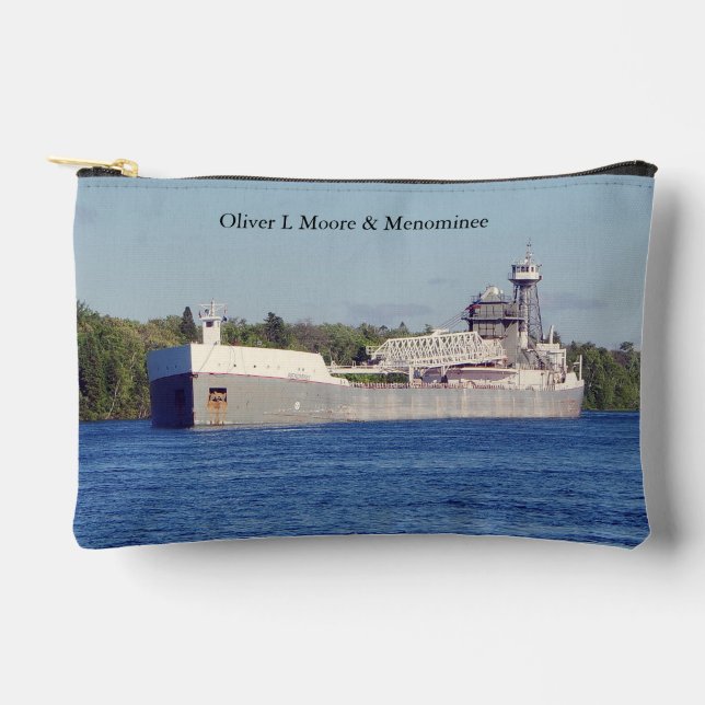 Oliver L. Moore & Menominee zipper bag (Front)