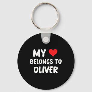 Oliver - My Heart Belongs To Oliver - Love Key Ring