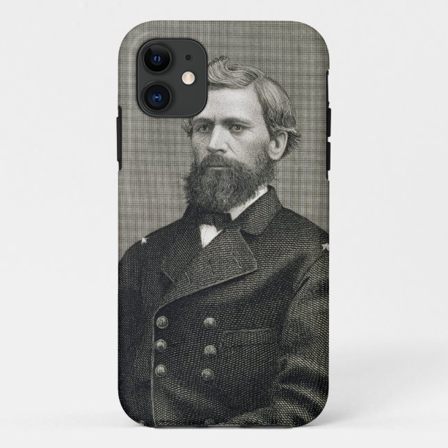 Oliver Otis Howard (1830-1909), engraved by Robert Case-Mate iPhone Case (Back)
