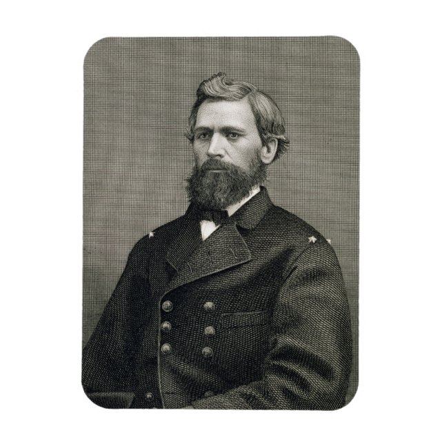 Oliver Otis Howard (1830-1909), engraved by Robert Magnet (Vertical)