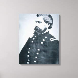 Oliver Otis Howard (b/w photo) Canvas Print