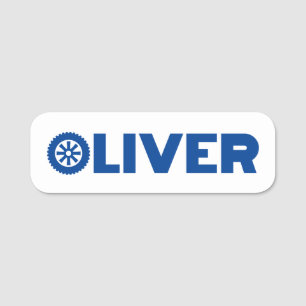Oliver Petrol Head Name Tag