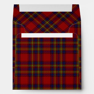 Oliver tartan red yellow blue plaid envelopes