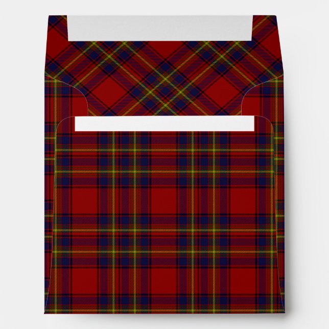 Oliver tartan red yellow blue plaid envelopes (Back (Bottom))