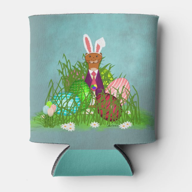 Oliver The Otter and the Great Easter Egg Hunt  Can Cooler (Front)