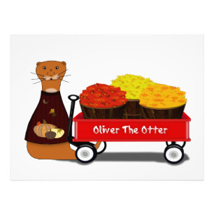 Oliver The Otter Gets Ready For Autumn Photo Print