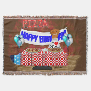 Oliver The Otter is 6 Years Old! Happy Birthday Throw Blanket