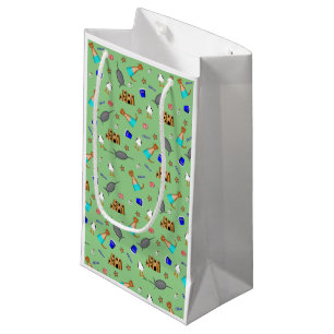 Oliver The Otter Summer Beach Vacation Pattern Small Gift Bag