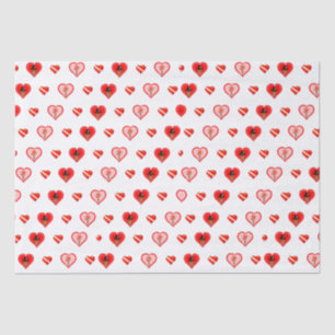 Oliver The Otter Valentine's Day Patternn Tissue Paper