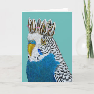 Oliver the parakeet card