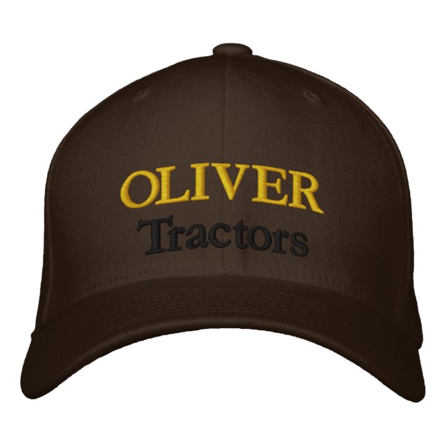 Oliver Tractors Lawnmowers Mowers Antique Farm Embroidered Hat (Front)
