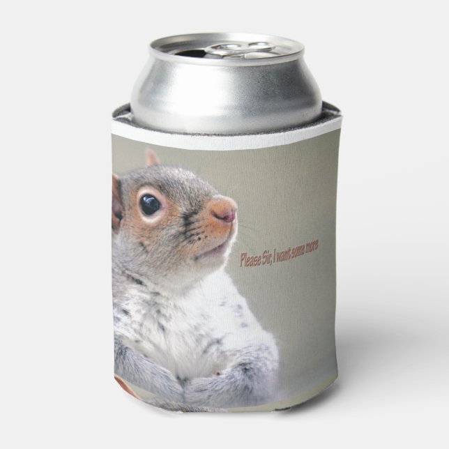 Oliver Twist Squirrel Can Cooler (Can Front)