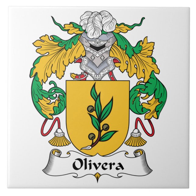 Olivera Family Crest Tile (Front)