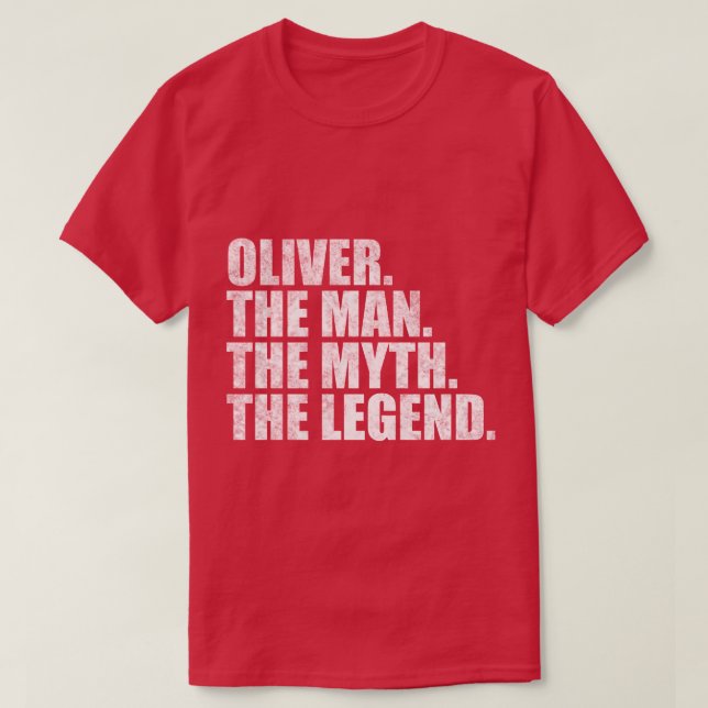 OliverOliver Name Oliver given name T-Shirt (Design Front)