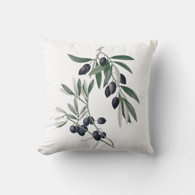 Olives botanical cushion (Front)