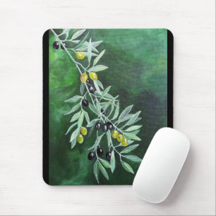Olives in the November Dusk Painting by Alfred Fox Mouse Mat