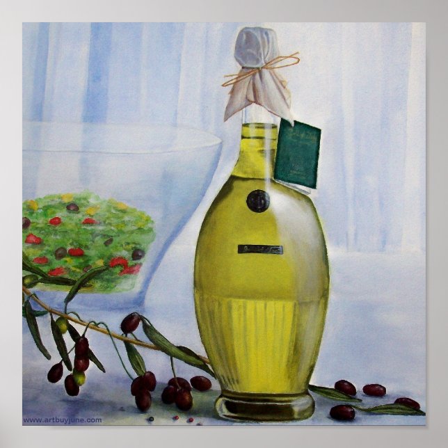 Olives & Oil. Poster (Front)