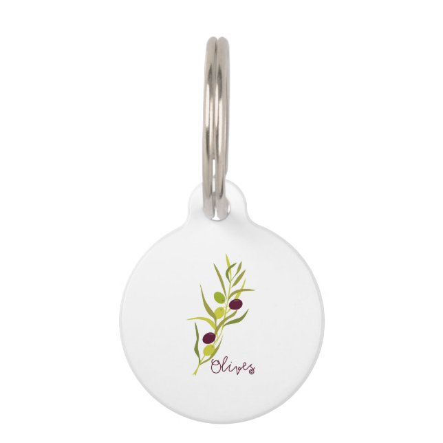 Olives Pet Tag (Front)