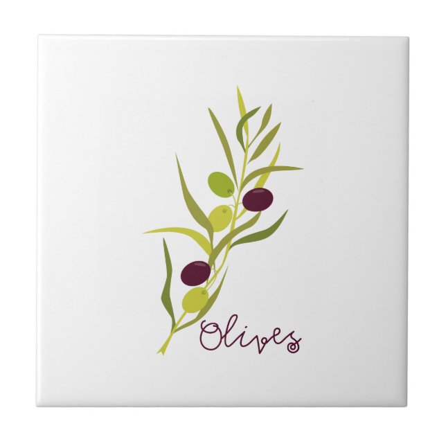 Olives Tile (Front)