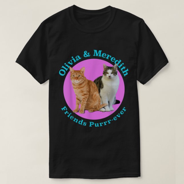 Olivia And Meredith Cat  T-Shirt (Design Front)