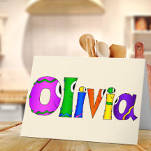 "Olivia" Cartoon Character Name