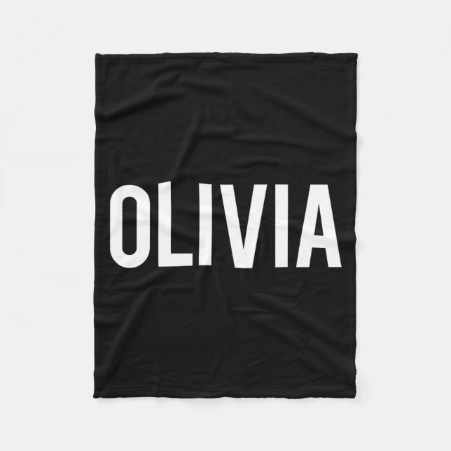 Olivia - Cool New Funny Name Fan Gift Tee  Fleece Blanket (Front)