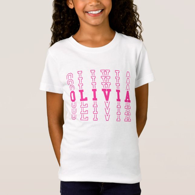 Olivia Custom Girl Name T-Shirt (Front)