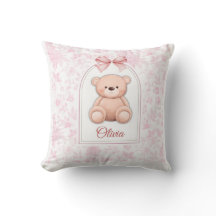 Olivia | Custom Pink Teddy Bear Nursery Design 