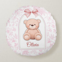 Olivia | Custom Pink Teddy Bear Nursery Design 