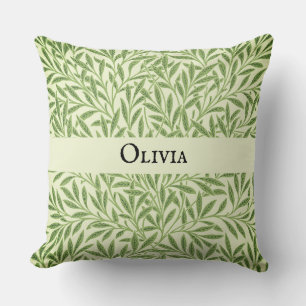 Olivia Elegant Floral Pattern Personalised Name Cushion