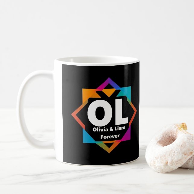 Olivia & Liam Forever Coffee Mug (With Donut)