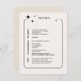 OLIVIA Modern Ivory Celestial Enclosure Card