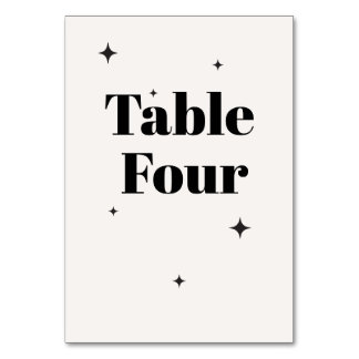 OLIVIA Modern Ivory Celestial Wedding Breakfast Table Number