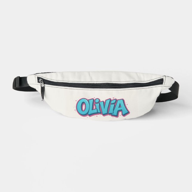 Olivia Name Art Bum Bags (Front)