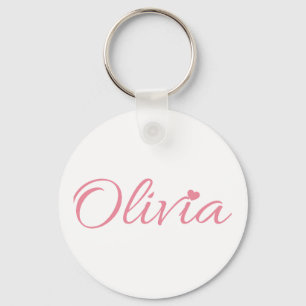 Olivia name key ring