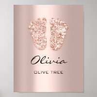 Olivia Name Meaning New Baby Feet Rose Gift