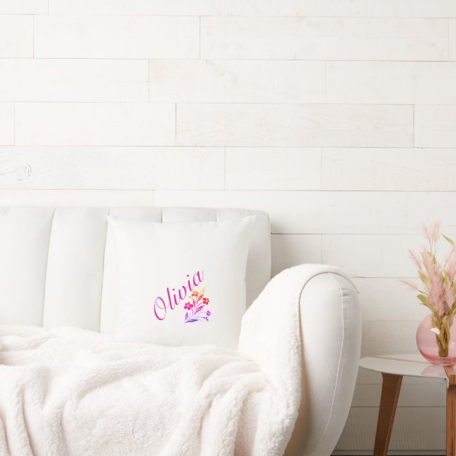 Olivia Name Personalised Cushion (Couch)