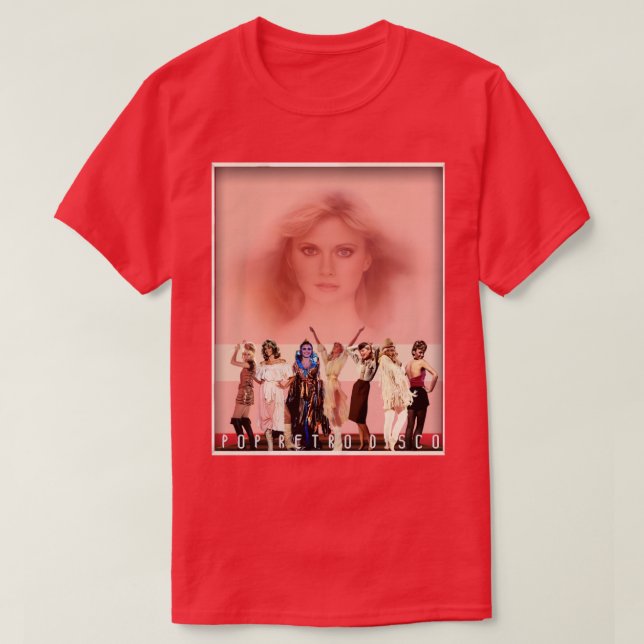 Olivia NewtonJohn Xanadu Framed Collage Designed T-Shirt (Design Front)